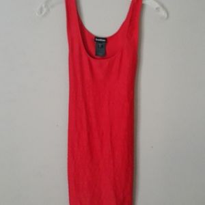 Red key hole dress